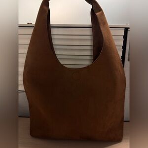 Elegant Brown Suede Women's Bag